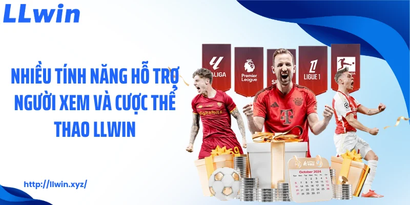 Nhiều tính năng hỗ trợ người xem và cược thể thao LLWIN